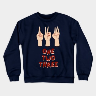 One Two Three Crewneck Sweatshirt